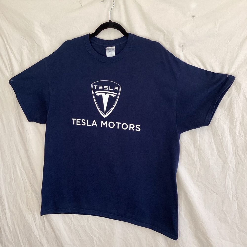 Tesla motors short sleeve t shirt by Gildan